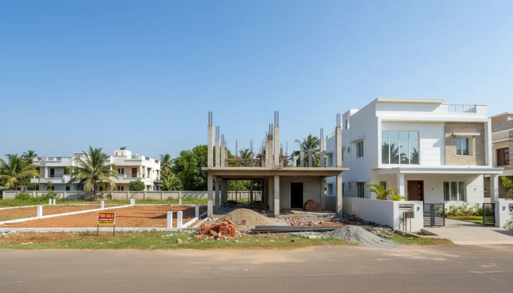 Contact NSR Crown Properties for land sales and construction services in Chennai