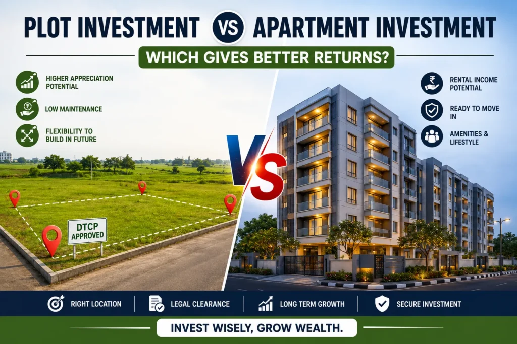 plot investment vs apartment investment